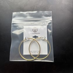 Giani Bernini 50mm Gold Hoop Earrings – 18K Gold over Sterling Silver MSRP $80