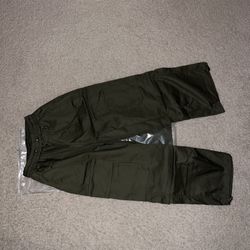 Girls Cargo Pants Elastic Waist Drawstring with Pockets Pants, 6-7 Years Old