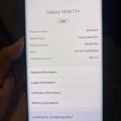Galaxy 10 Note Plus 