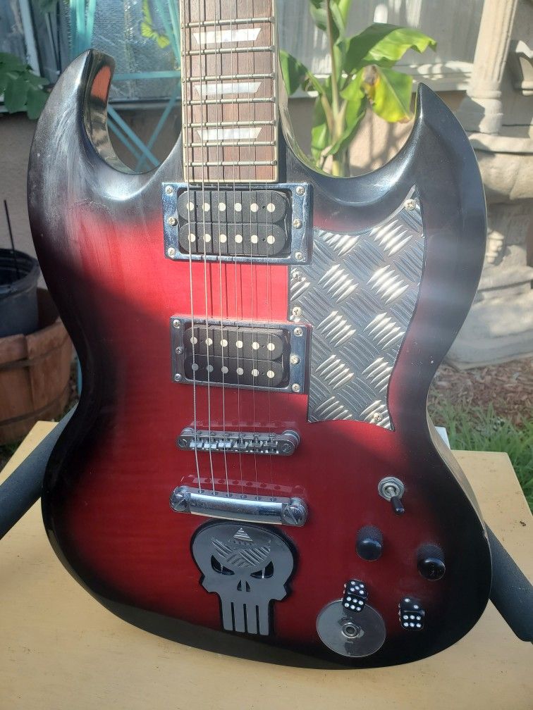 Glen Burton Wine Burst Guitar