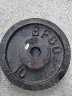 bf co 10 lb weights vintage