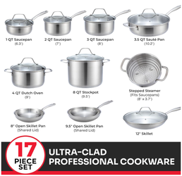NEW Stainless Steel Cookware Set