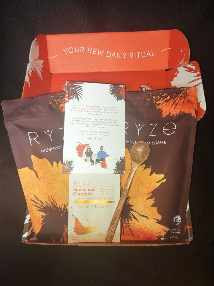 RYZE Superfood ... 2- 6.35 oz Bags of Mushroom Coffee
