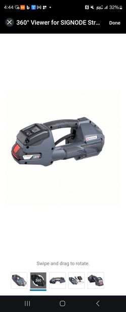 SIGNODE Strapping Combo Tool: Fits
1/2 in/5/s in Strap Wd, Friction Weld,
18 V Battery Volt