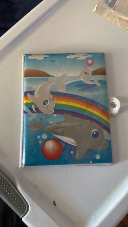Dolphin Rainbow Kids notebook cover