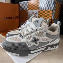 Louis Vuitton Skate Sneakers – Grey & White Pickup in Loganville, GA (Cash, CashApp, Zelle) Discount if you live far