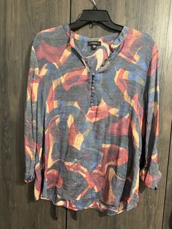 Cocomo Abstract Print Long Sleeve Blouse