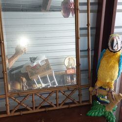 Matching 2 Piece Matching Wall Mirror With Half Round Hall Table 