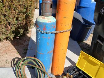 Cutting torch set big tanks