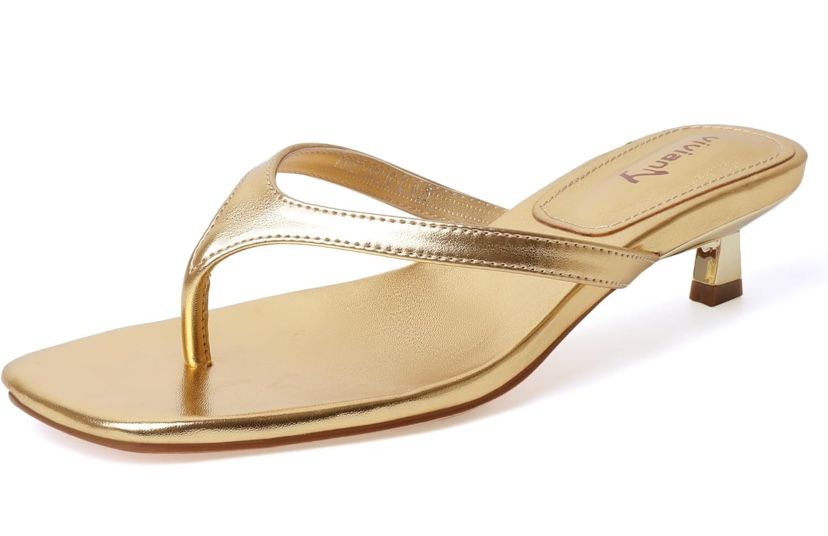 Women's Flip Flops Kitten Heel Sandals size 6