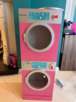 Kids Kenmore play stacked washer and dryer