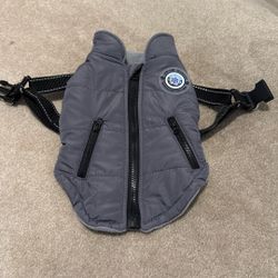 Dog Jacket And Harness Extra Small But Fits Like A Small