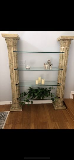 Vintage 1980s Column Shelf