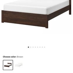 IKEA Full Size Platform Bed Frame W/ Mattress