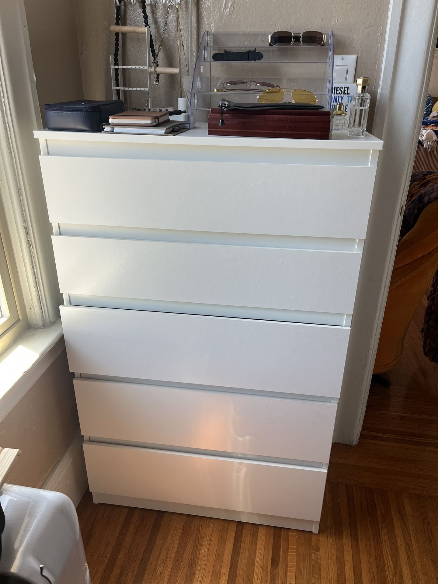 white ikea dresser