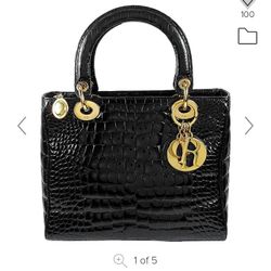 LADY DIOR CROCODILE PURSE 