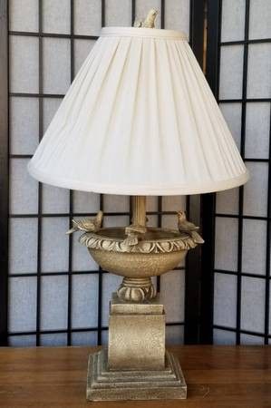 Unique Accent Table Lamp with Bird Motif