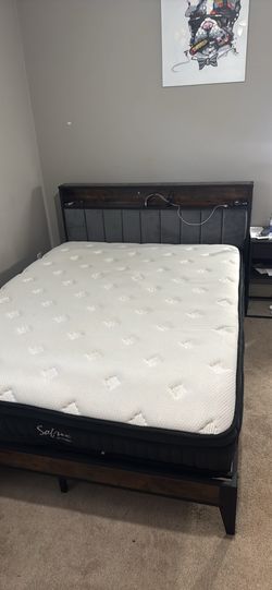 Frame and mattress