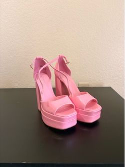 Bubble gum pink heels