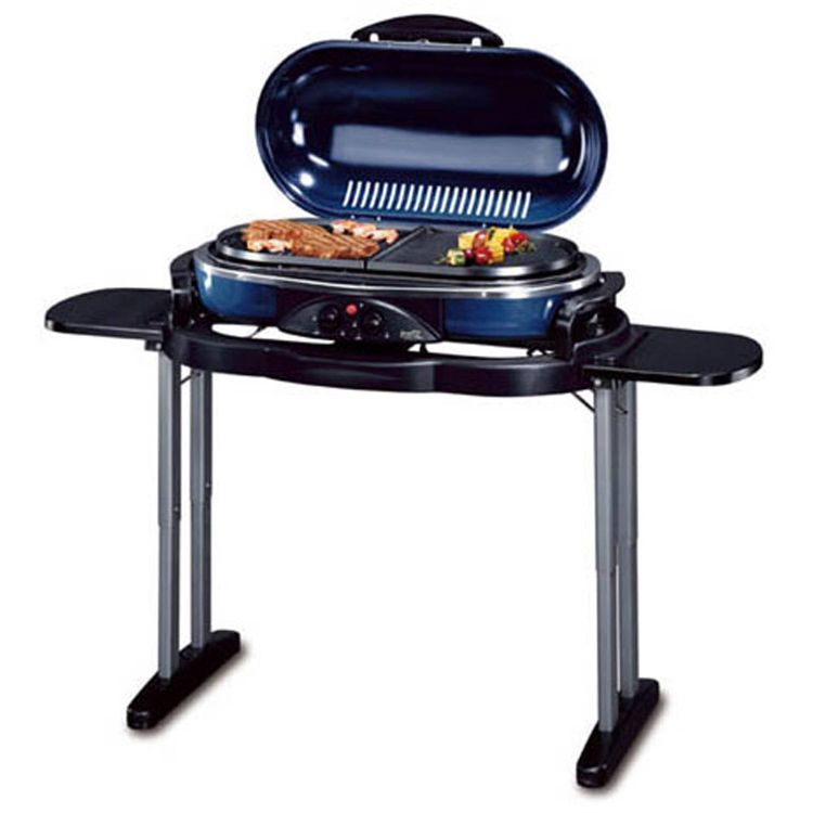 Coleman Road Trip Grill, stand and rolling case