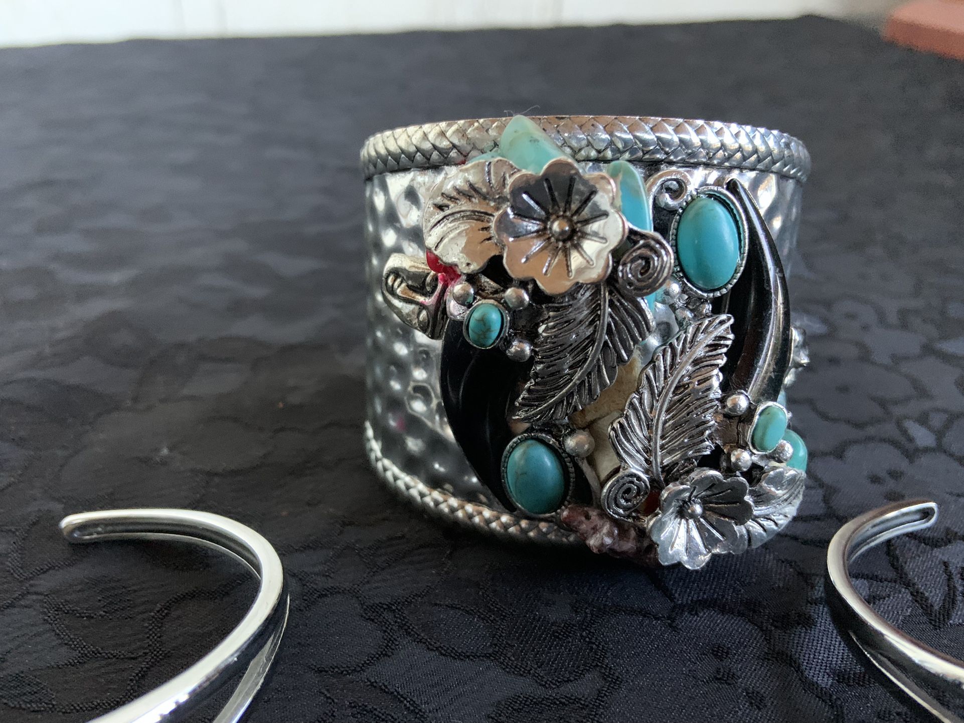 Silver Plated Navajo Men Bracelet