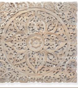 Z Gallerie Sanctuary Panel Whitewashed