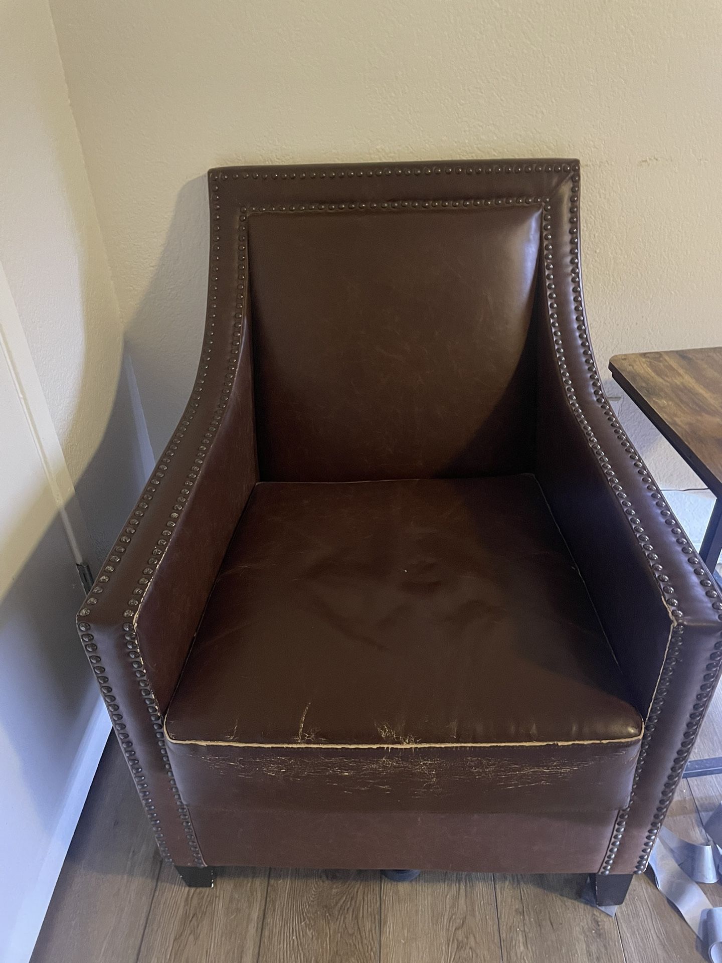 Two Brown Chairs