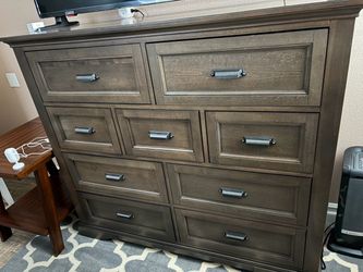 Solid wood dresser and nightstand