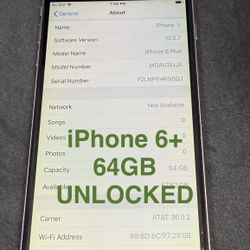 iPhone 6+ 64GB UNLOCKED  - Offers Accepted 