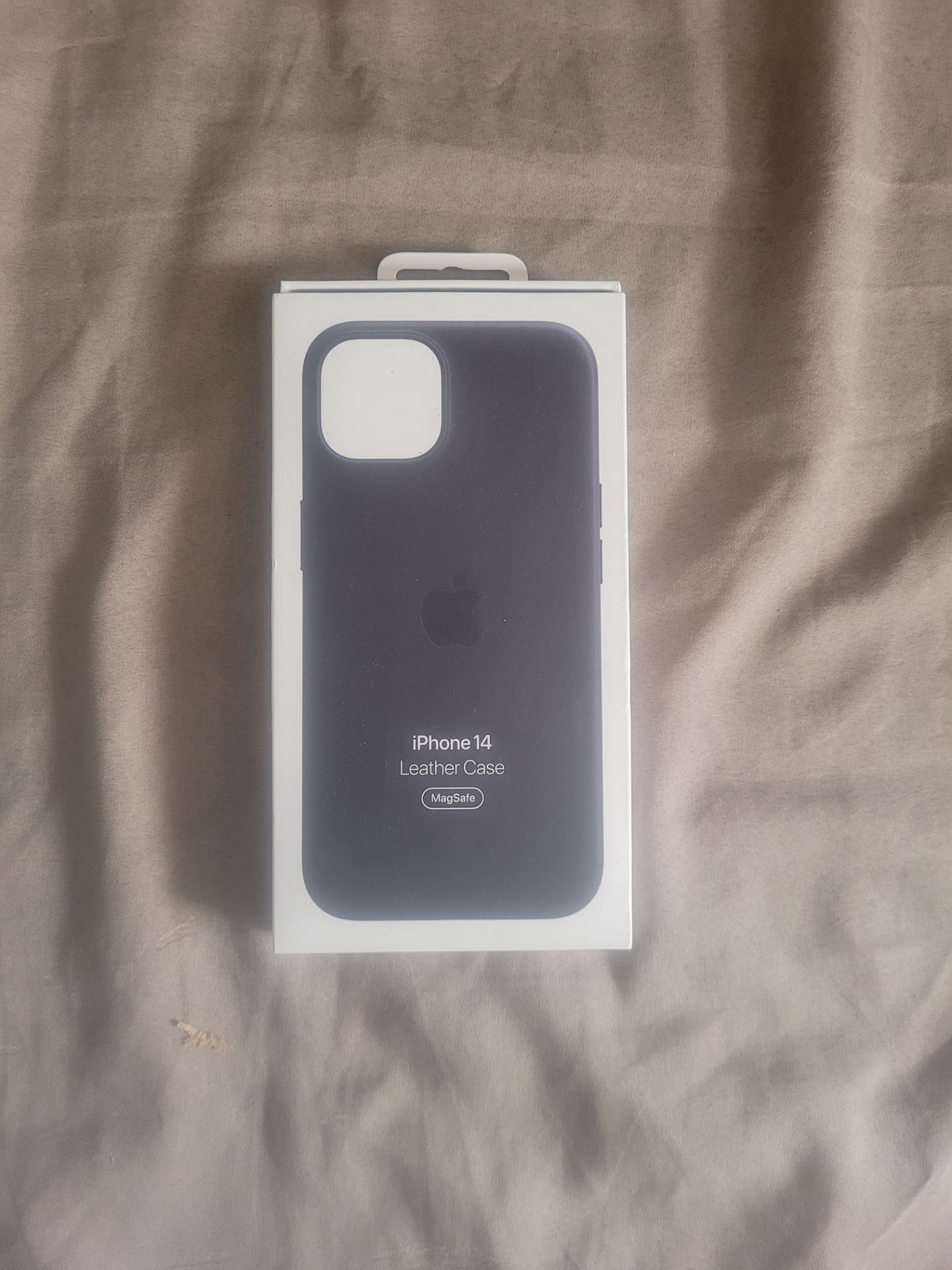 Apple iPhone 14 Leather Case Black Color