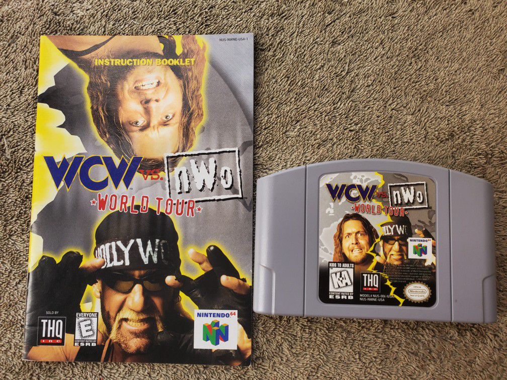 WCW Vs NWO World Tour With Instruction Manual 
