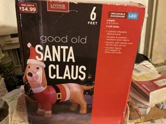 6’ Santa Claws Illuminated Inflatable 