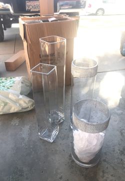 Glass cylinders for floral arrangements 20 Pcs various sizes