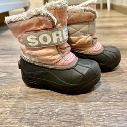 Sorel Light Pink toddler 9 snow Boots