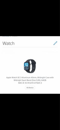 Apple Watch SE 3 aluminum 40 mm