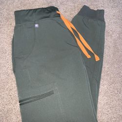 Figs Scrub Bottoms Green Joggers Size XS