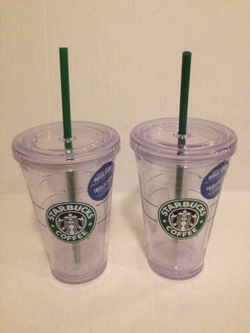 NEW 16oz Starbucks Double-Wall Insulated Tumblers 2009