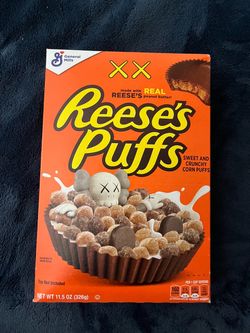 KAWS x Reese's Puffs Cereal Box