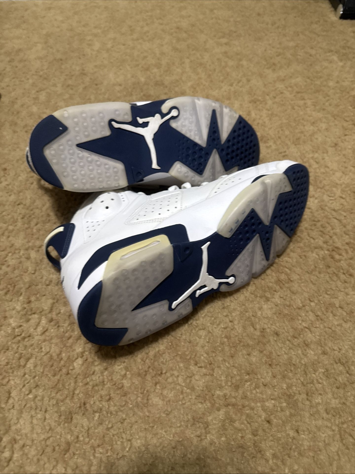 Air Jordan 6 Retro 'White Midnight Navy' Men's Size 13 [CT8529-141]