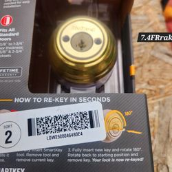 SmartKey Double Cylinder Kwickset Lock