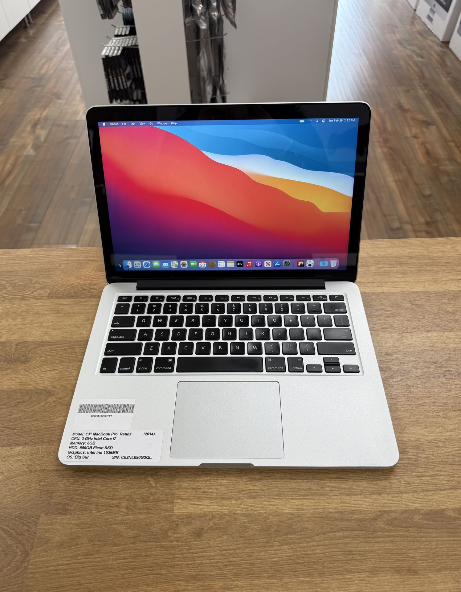 13 MacBook Pro Retina*3Ghz Intel Core i7*500GB SSD*8GB RAM