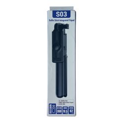 SO3 Selfie Stick Integrated Tripod Wireless 360* Rotating, B1