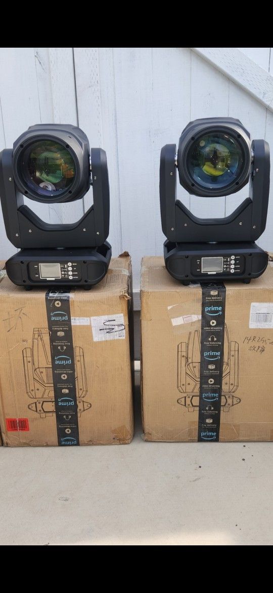 2 Joyfirst Beam 14r 295 Watts Reinbow Effect Prism Gobos Colors Strong 💪 Moving Head