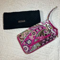 Vera Bradley wallet and wristlet bundle, VGUC