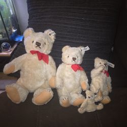 Original Steiff Bear Set From The 80's