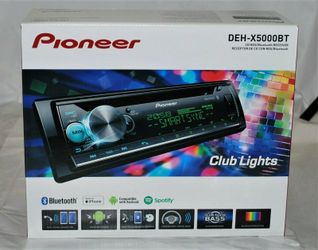 Pioneer DEH-X5000BT 1-DIN Bluetooth In-Dash CD/AM/FM Car Stereo Receiver NEW