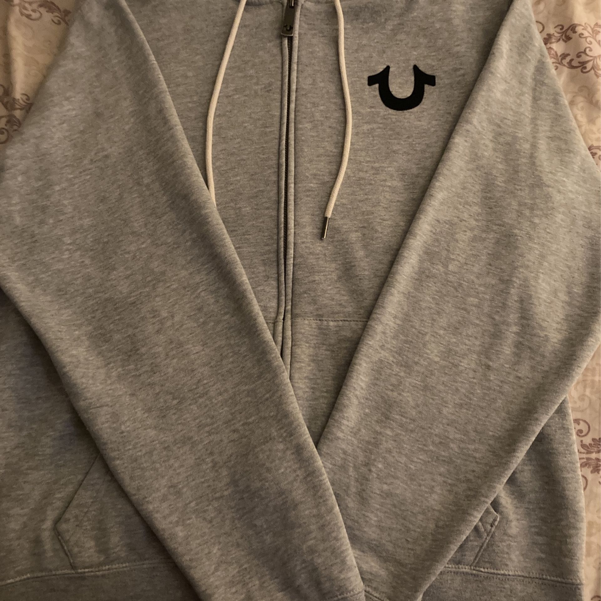 True Religion Grey Zip up