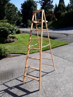 8 Foot Werner Wooden Ladder