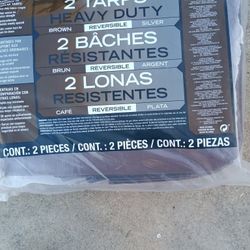paquete de 2 lonas  12 ft X 16 ft 