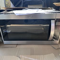 $125 Whirlpool Microwave/hood combo